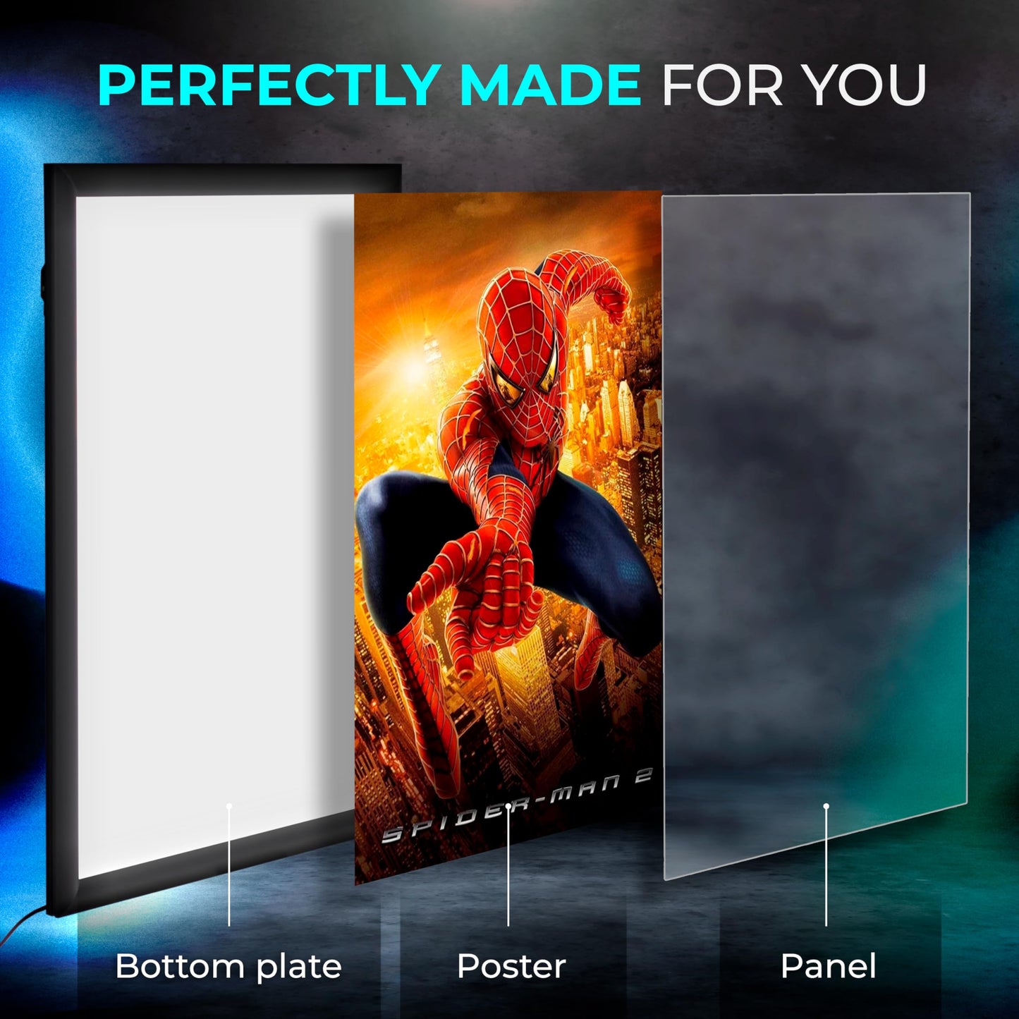 NexaFrame LED Backlit Movie Poster Display Frame for Cinema & Wall Art
