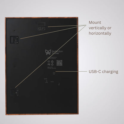 Reflection Frame Cordless ePaper Digital Art Display with Tap-to-Print Technology