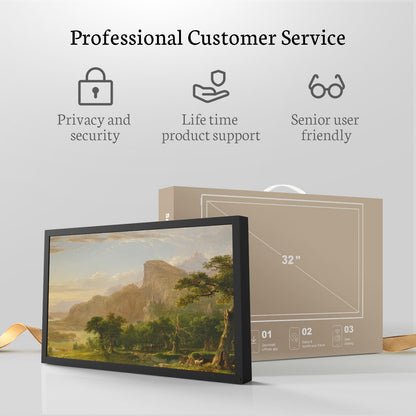 BSIMB 32-Inch Large WiFi Digital Picture Frame with Wall Mount Support