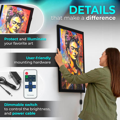 NexaFrame LED Backlit Movie Poster Display Frame for Cinema & Wall Art