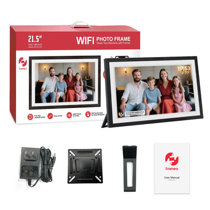 21.5-Inch FRAMEO Smart Digital Photo Frame with Dual-WiFi Sharing