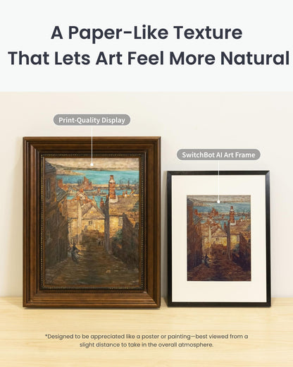 SwitchBot AI Art Frame 13.3-Inch Electronic Ink Digital Wall Display