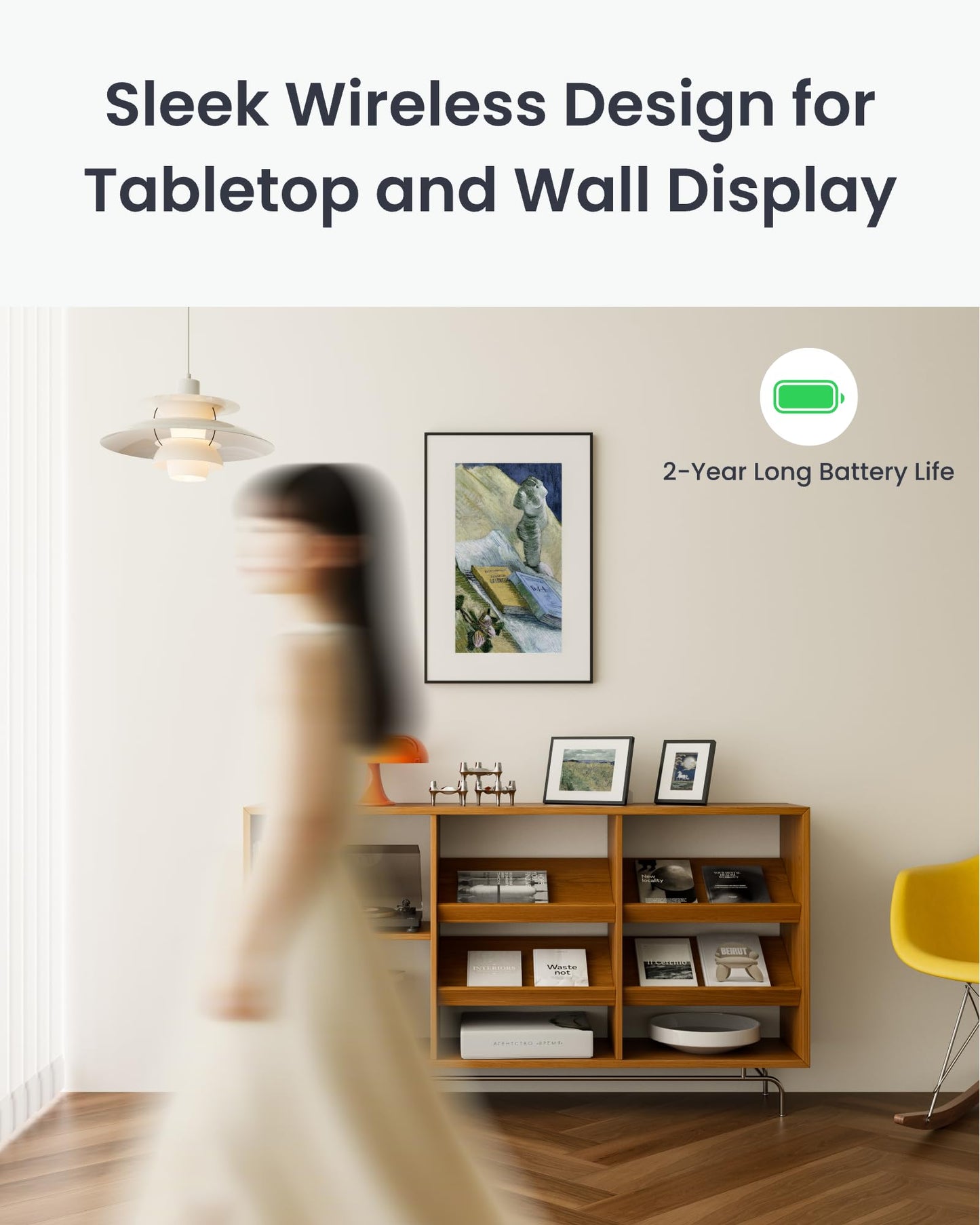 SwitchBot AI Art Frame 13.3-Inch Electronic Ink Digital Wall Display