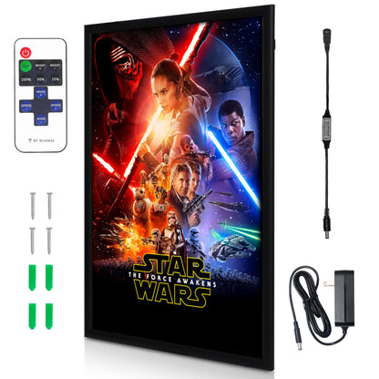 NexaFrame LED Backlit Movie Poster Display Frame for Cinema & Wall Art