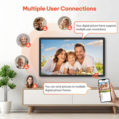 Frameo 32-Inch Smart Digital Picture Frame with WiFi & 64GB Storage
