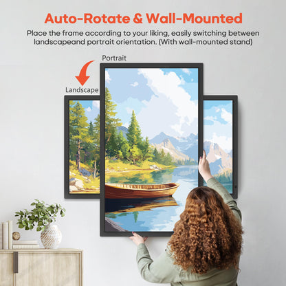 Frameo 32-Inch Smart Digital Picture Frame with WiFi & 64GB Storage