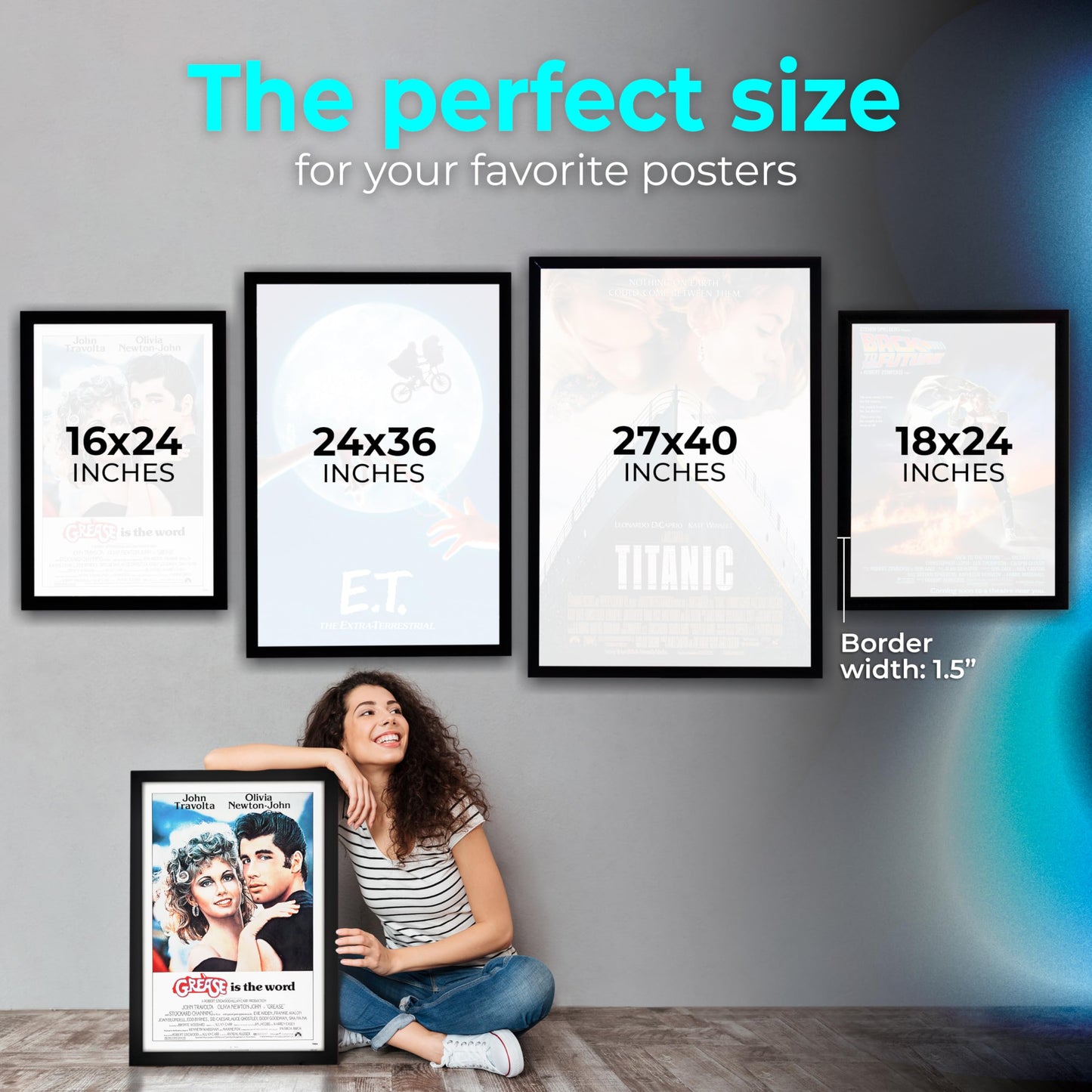 NexaFrame LED Backlit Movie Poster Display Frame for Cinema & Wall Art