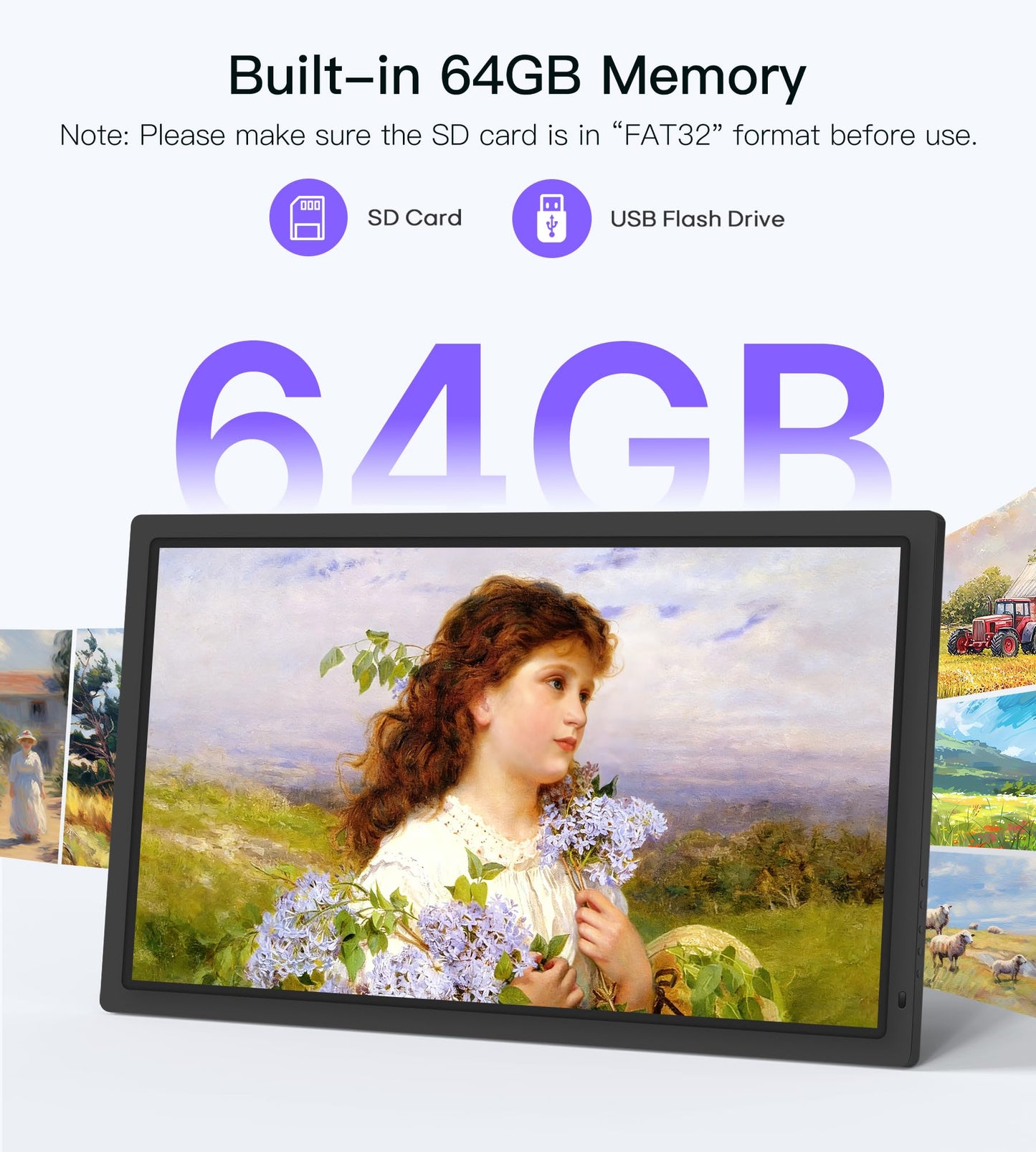 Uhale 32-Inch Extra Large Digital Photo Frame with Remote Control