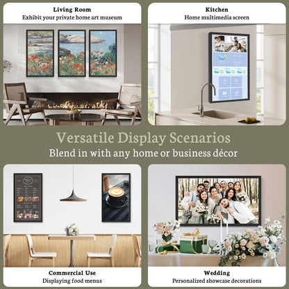 BSIMB 32-Inch Large WiFi Digital Picture Frame with Wall Mount Support